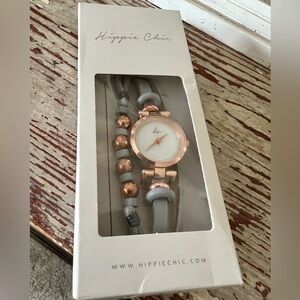 NEW HIPPIE CHIC Adjustable Watch in Rose Gold/Gray